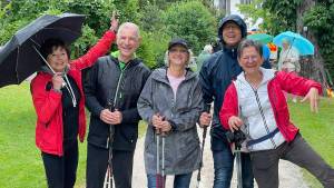 Nicht nur tanzen auch walking ist ihre Leidenschaft